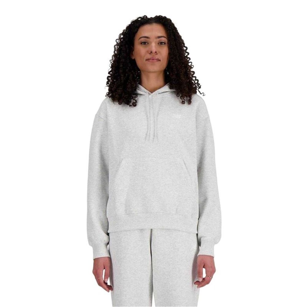 New Balance Womens/Ladies French Terry Hoodie / Grey Marl Marl